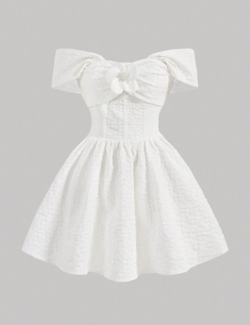 Rochie scurta SHEIN, alb