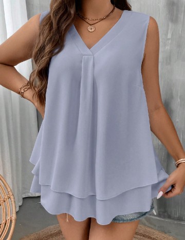 Bluza SHEIN CURVE, albastru