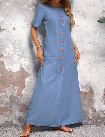 Rochie lunga SHEIN, albastru
