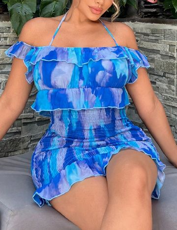 Rochie scurta SHEIN, albastru