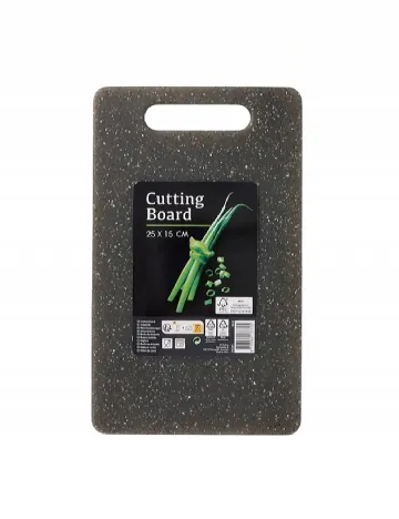 Tocător de bucătărie din plastic „granit” 25 x 15 cm Zd Trading, gri inchis Gri