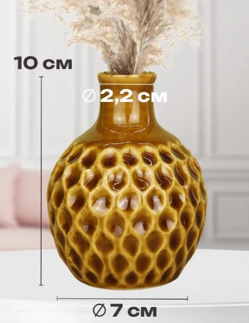 Suport lumanare Home Accents, maro