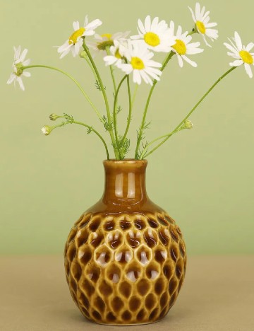 Suport lumanare Home Accents, maro