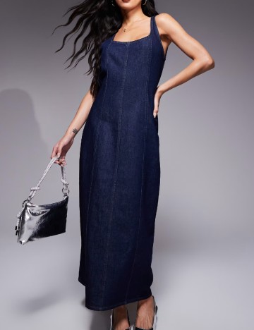 Rochie lunga ASOS, bleumarin