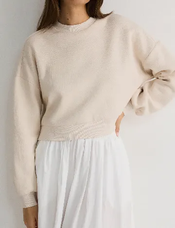 Bluza Reserved, crem Crem