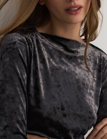 Rochie scurta Reserved, gri