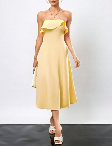 Rochie medie SHEIN, galben