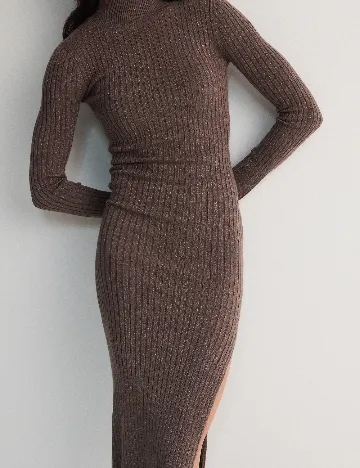 Rochie medie Reserved, maro Maro