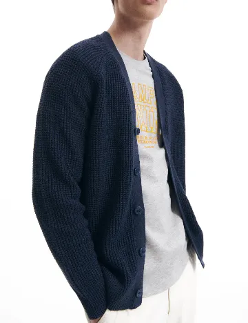 Cardigan Reserved, bleumarin Albastru