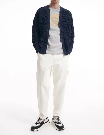 Cardigan Reserved, bleumarin Albastru