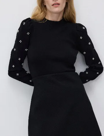 Bluza Reserved, negru Negru