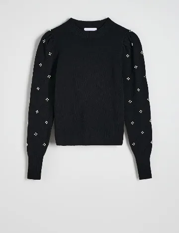 Bluza Reserved, negru Negru