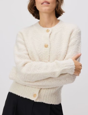Cardigan Reserved, ecru