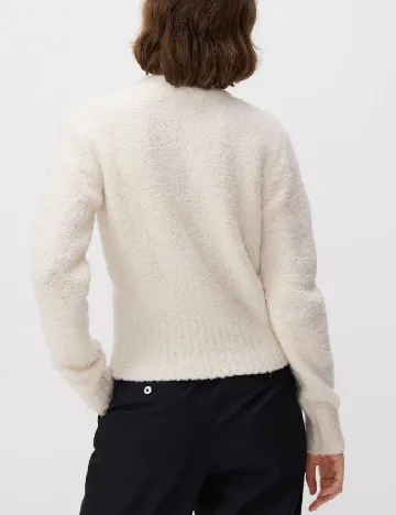 Cardigan Reserved, ecru Alb