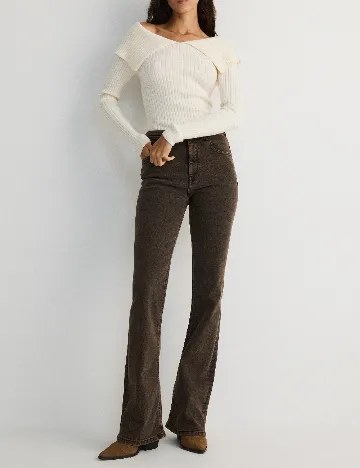 Bluza Reserved, ecru Alb