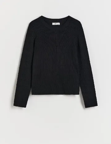 Bluza Reserved, negru Negru