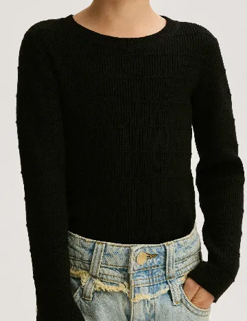 Bluza Reserved, negru Negru