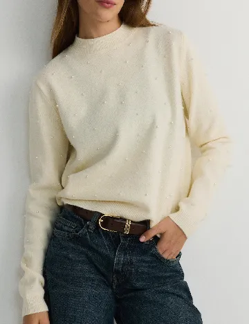 Bluza Reserved, ecru Alb