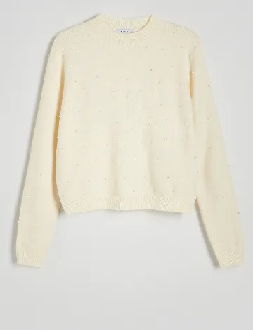 Bluza Reserved, ecru Alb