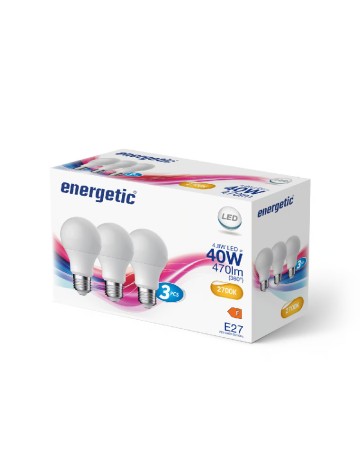 Set becuri 3 bucati Enjeolon, alb