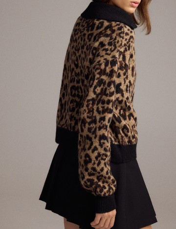 Pulover Reserved, animal print