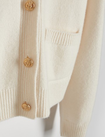 Cardigan Reserved, crem