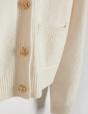 Cardigan Reserved, crem Crem