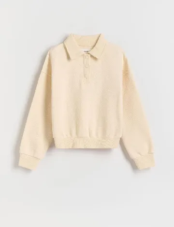 Bluza Reserved, crem Crem