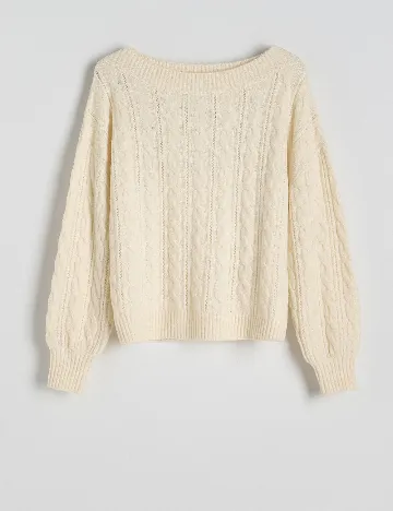 Pulover Reserved, crem Crem