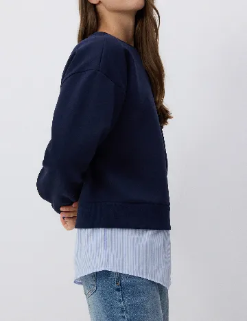 Bluza Reserved, bleumarin inchis Albastru