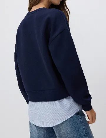 Bluza Reserved, bleumarin inchis Albastru