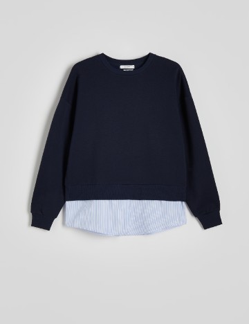 Bluza Reserved, bleumarin inchis