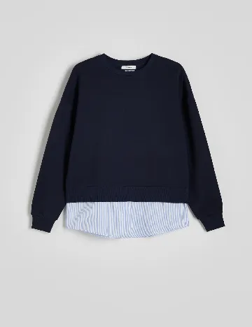 Bluza Reserved, bleumarin inchis Albastru