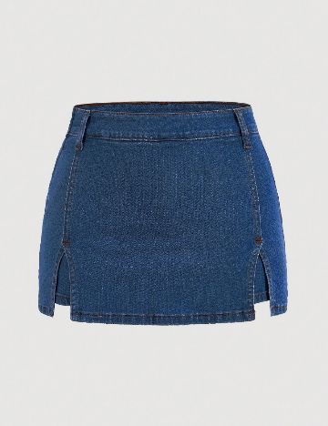 Fusta pantalon SHEIN, albastru