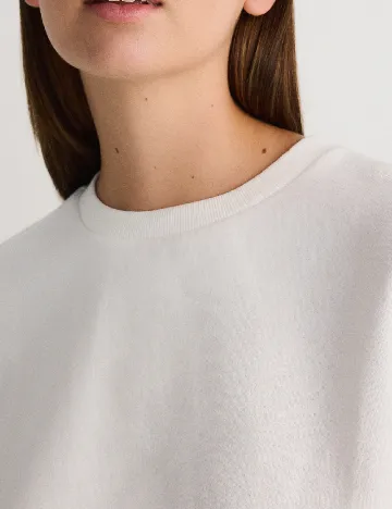 Bluza Oversize Reserved, alb Alb