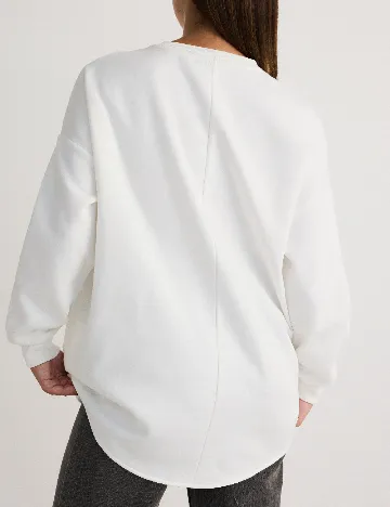 Bluza Oversize Reserved, alb Alb