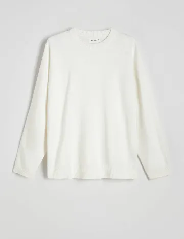 Bluza Reserved, alb Alb