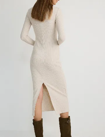 Rochie medie Reserved, crem Crem