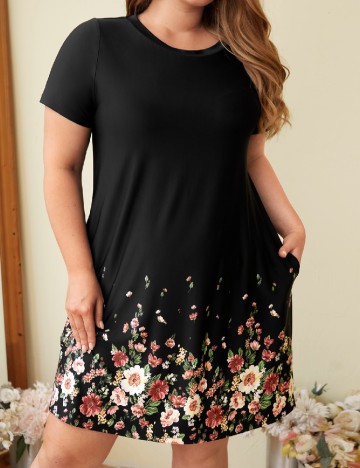 Rochie scurta SHEIN CURVE, negru