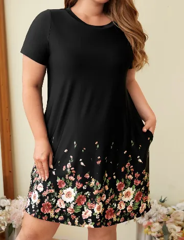 Rochie scurta SHEIN CURVE, negru Negru