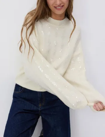 Bluza Reserved, ecru Alb