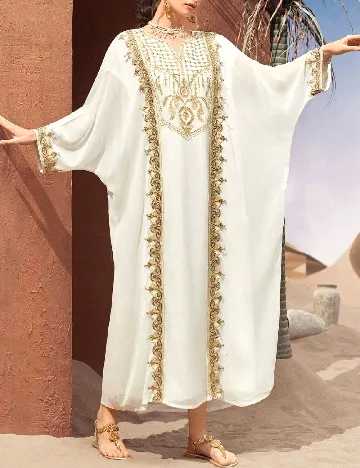 Rochie lunga SHEIN, alb Alb