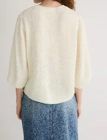 Bluza Reserved, ecru Alb