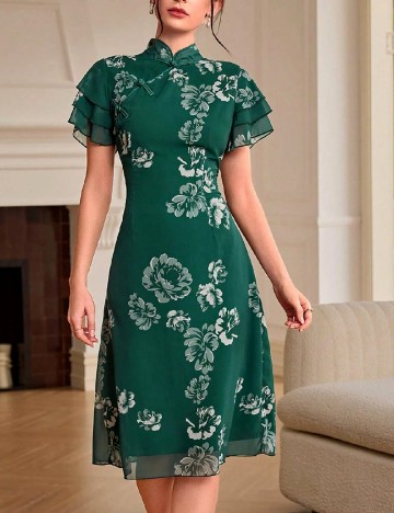 Rochie medie SHEIN, verde