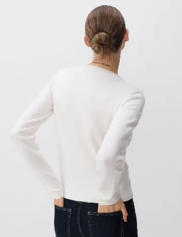 Bluza Reserved, alb Alb