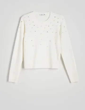 Bluza Reserved, alb Alb