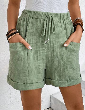 Pantaloni scurti SHEIN, verde
