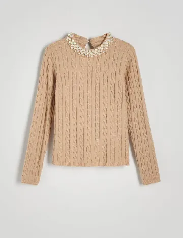 Bluza Reserved, crem Crem