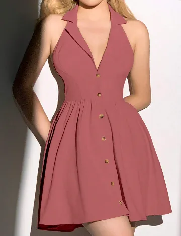 Rochie scurta SHEIN, roz Roz