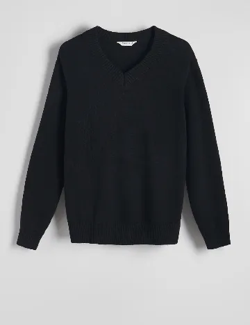 Bluza Reserved, negru Negru